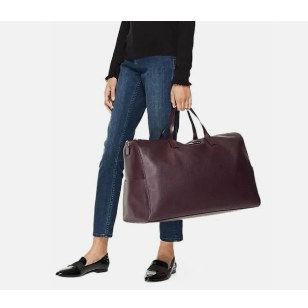 Kate Spade NWOT - Mahogany Pebbled Leather Remington Place Filipa Travel Duffle - Picture 3 of 9